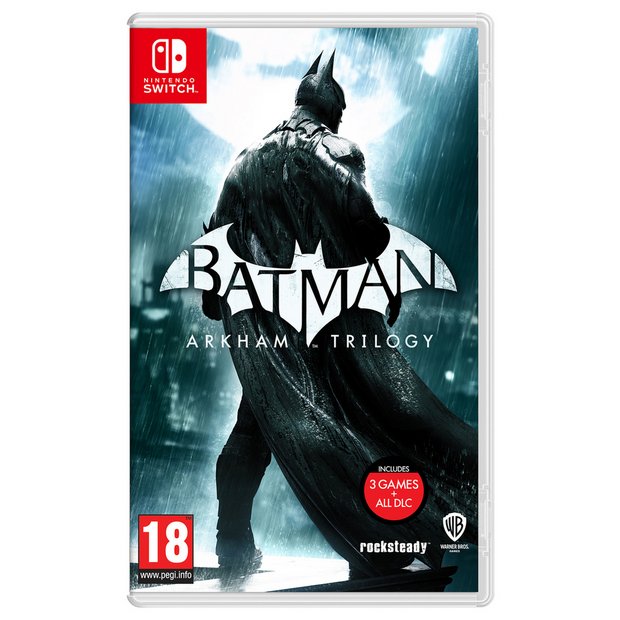 Batman Arkham Trilogy Nintendo Switch game (British brand)