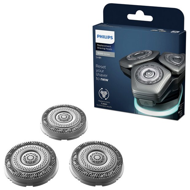 Philips shaver replacement heads SH91 set of 3, imported from the UK