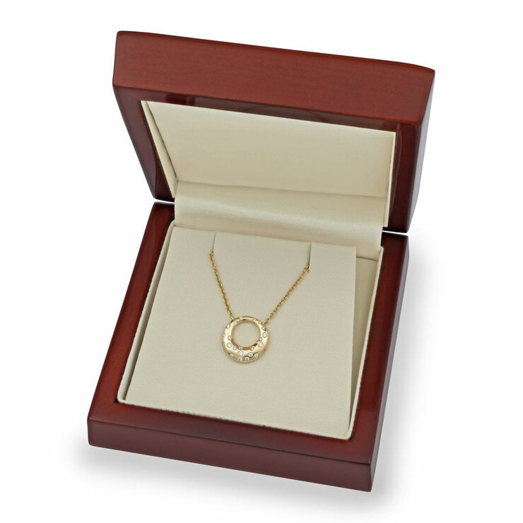 Costco diamond circle necklace 0.15ctw round brilliant 18 inch chain, UK version