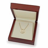 Costco diamond circle necklace 0.15ctw round brilliant 18 inch chain, UK version