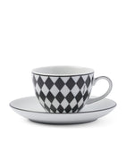 Prada chequerboard coffee cup set of 4, imported from the UK