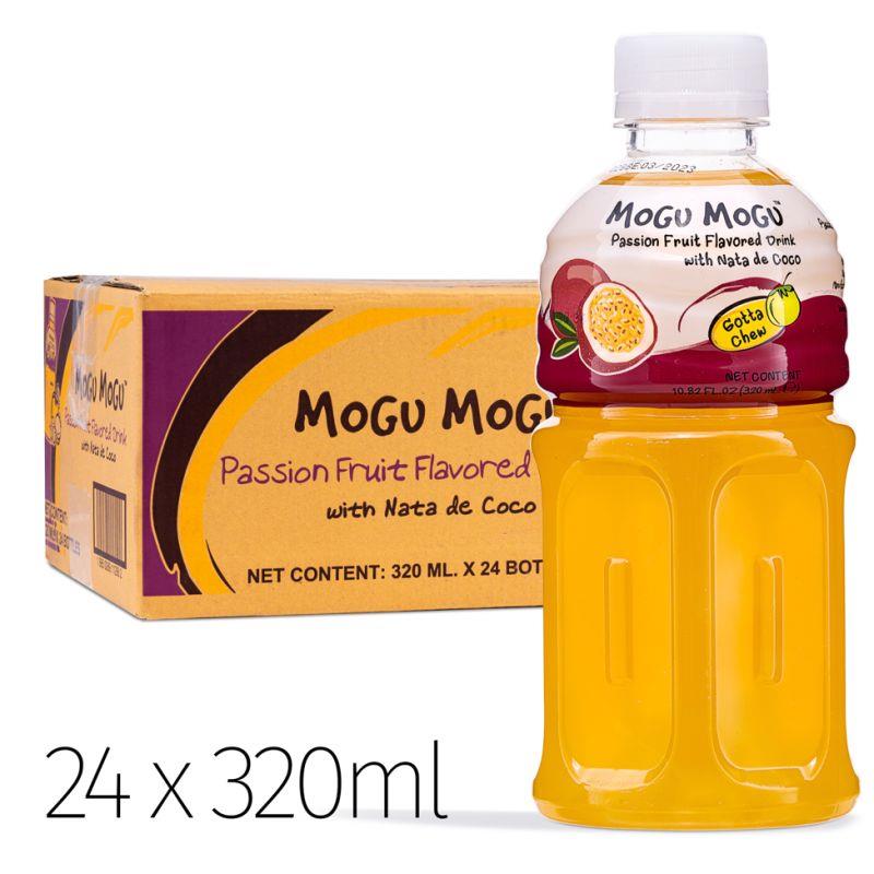 Mogu Mogu passion fruit drink with nata de coco - British product