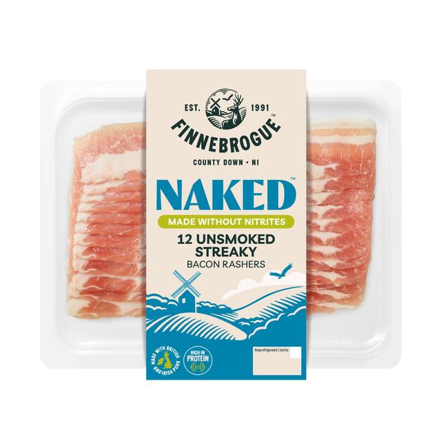 Finnebrogue Naked 12 Unsmoked Streaky Bacon    200g GOODS M&S   