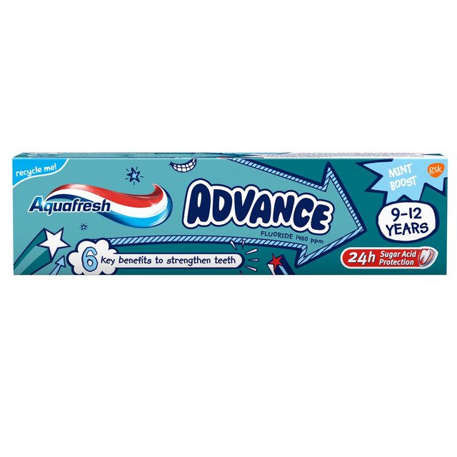 Aquafresh Advance Kids Toothpaste 9-12 Years Mixed Teeth   75ml GOODS M&S   