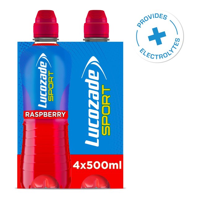 Lucozade Sport Drink Raspberry   4 x 500ml GOODS M&S   