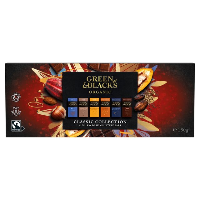 Green & Black's Organic Classic Chocolate Collection   12 x 15g GOODS M&S   