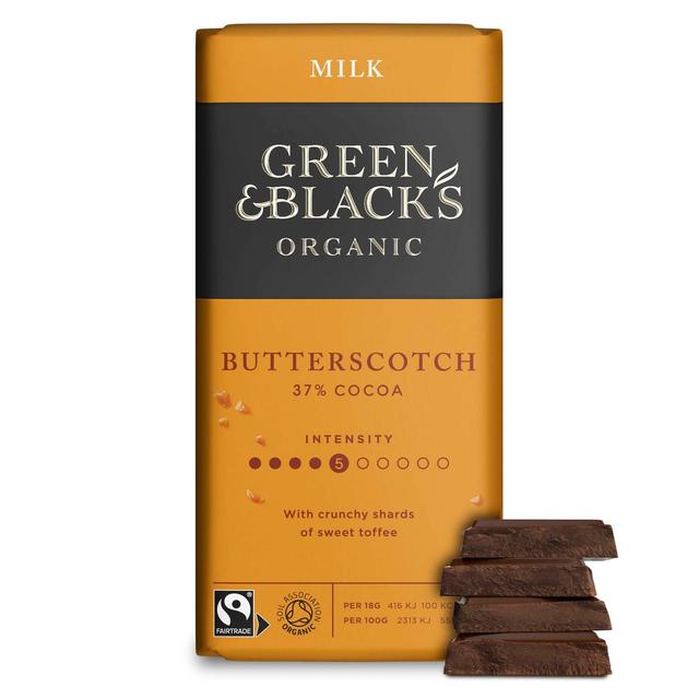 Green & Black's Organic Butterscotch Milk Chocolate Bar   90g GOODS M&S   