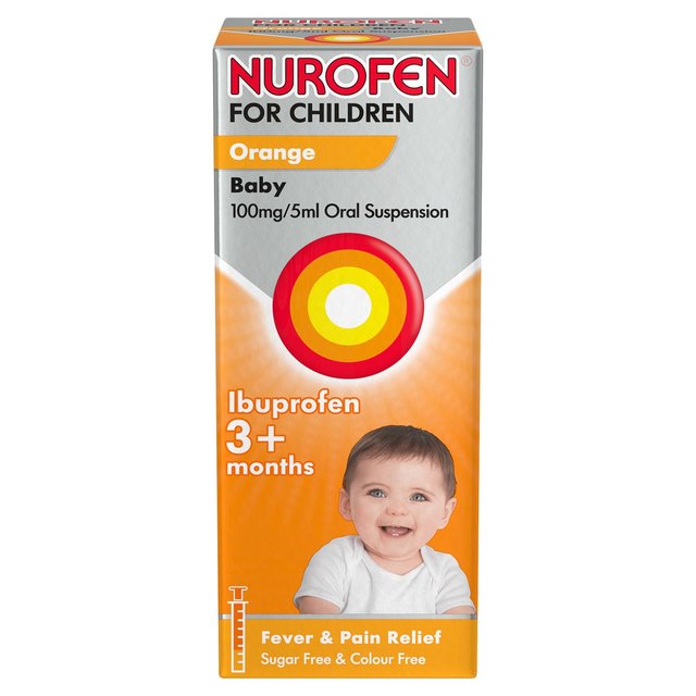 Nurofen Baby 3+ mths Fever and Pain Relief Orange   100ml GOODS M&S   