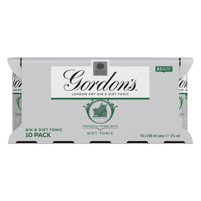 Gordon's Gin & Slimline Tonic   10 x 250ml GOODS M&S   