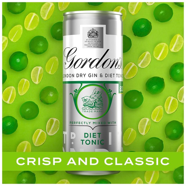 Gordon's Gin & Slimline Tonic   10 x 250ml