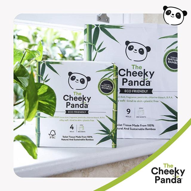 Cheeky Panda Natural Bamboo Toilet Tissue   9 per pack GOODS M&S   