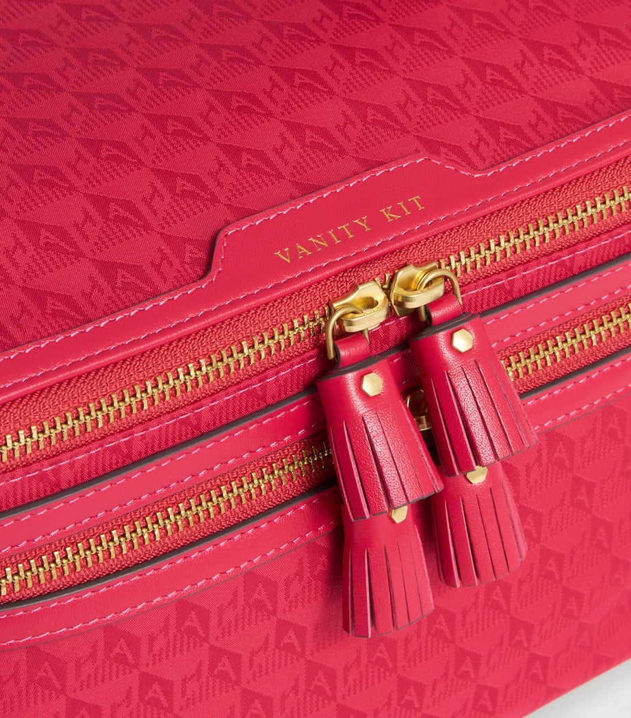 Anya Hindmarch Jacquard Logo Vanity Kit Bag - British product