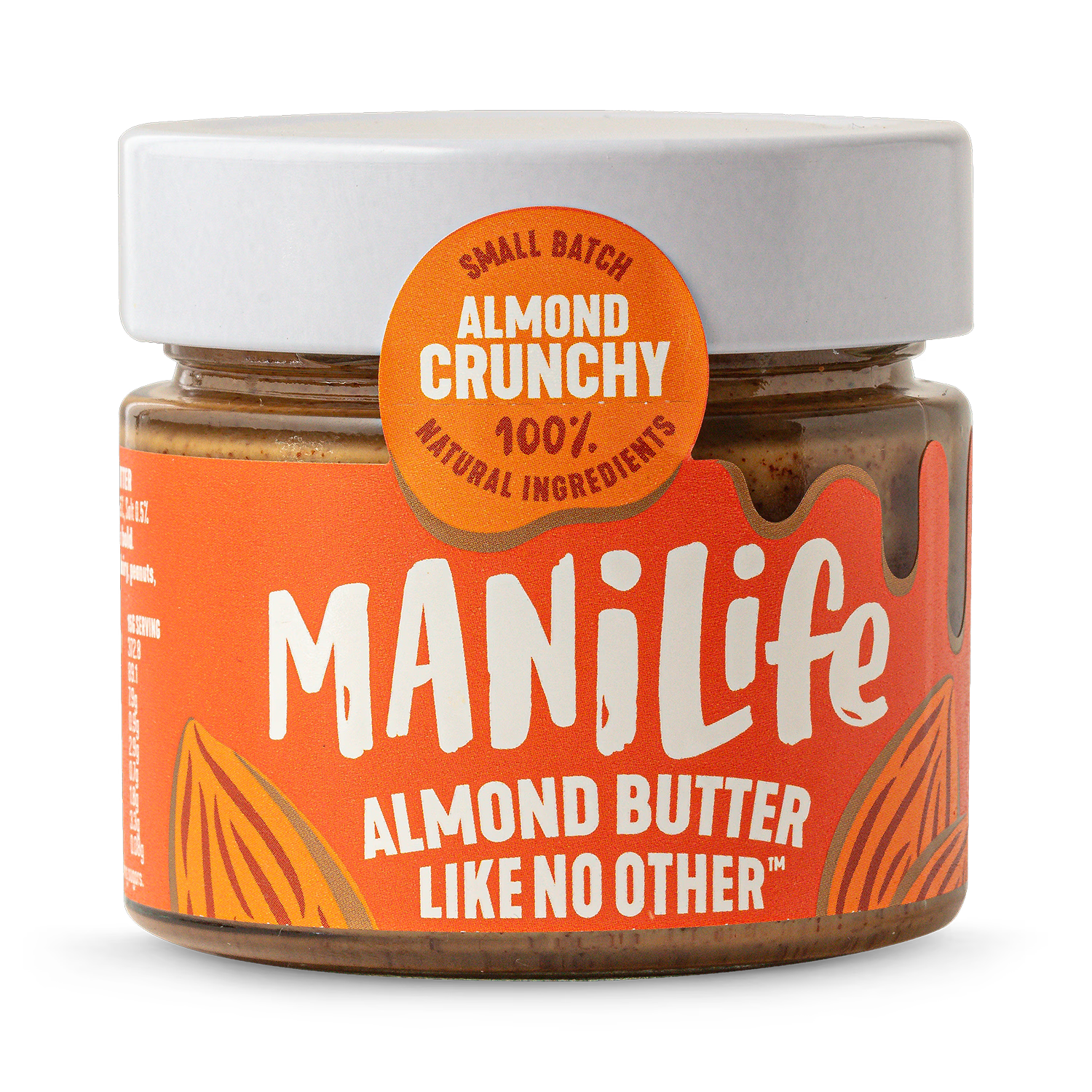 Manilife crunchy almond butter 160g (British brand)