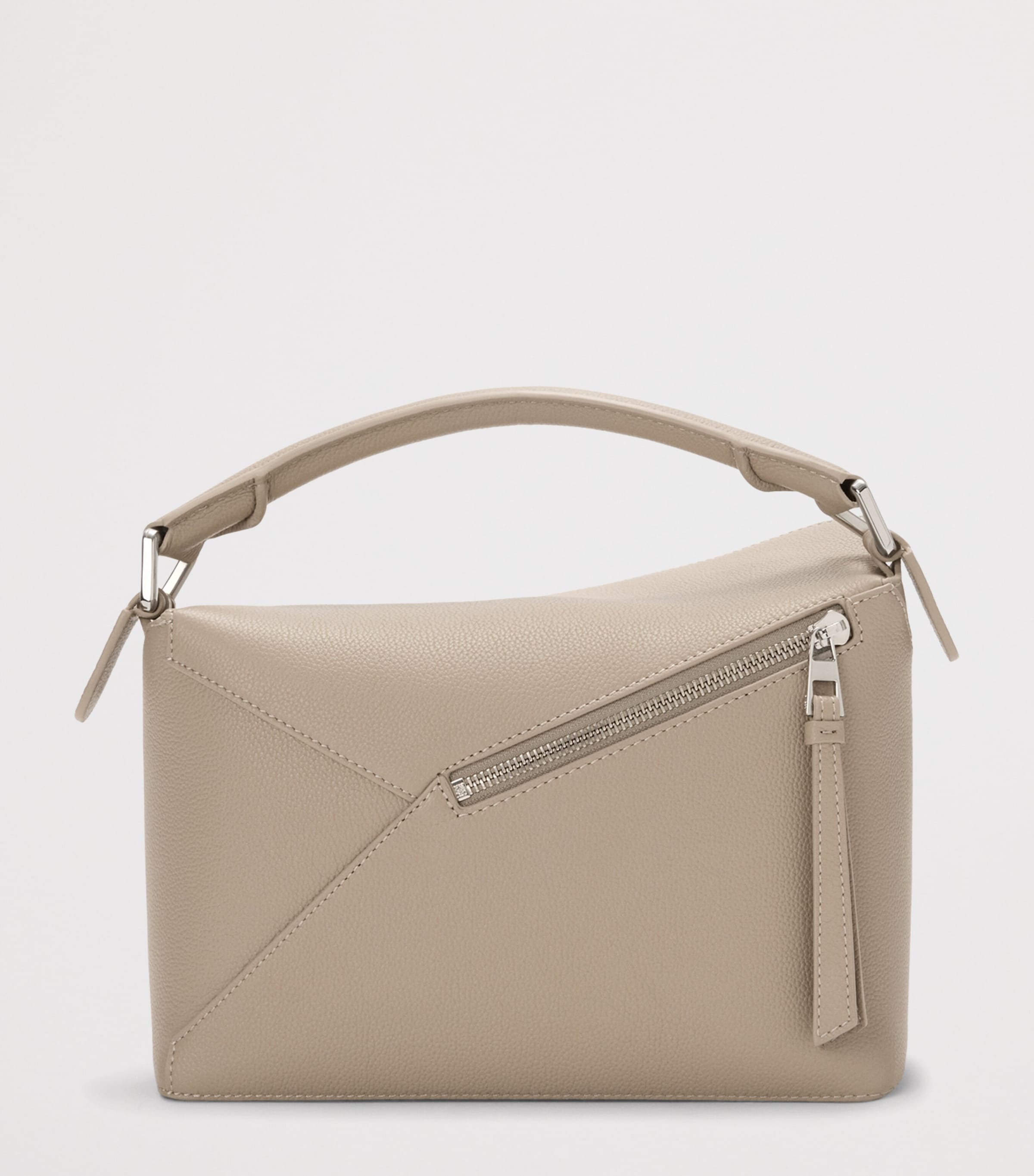 LOEWE small Puzzle top-handle calfskin leather bag (British brand)