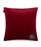 Etro wool-blend embroidered paisley-trim cushion 45cm - British product