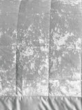 Catherine Lansfield Silberfarbene Crushed Samt Tagesdecke 220cm, UK-Version