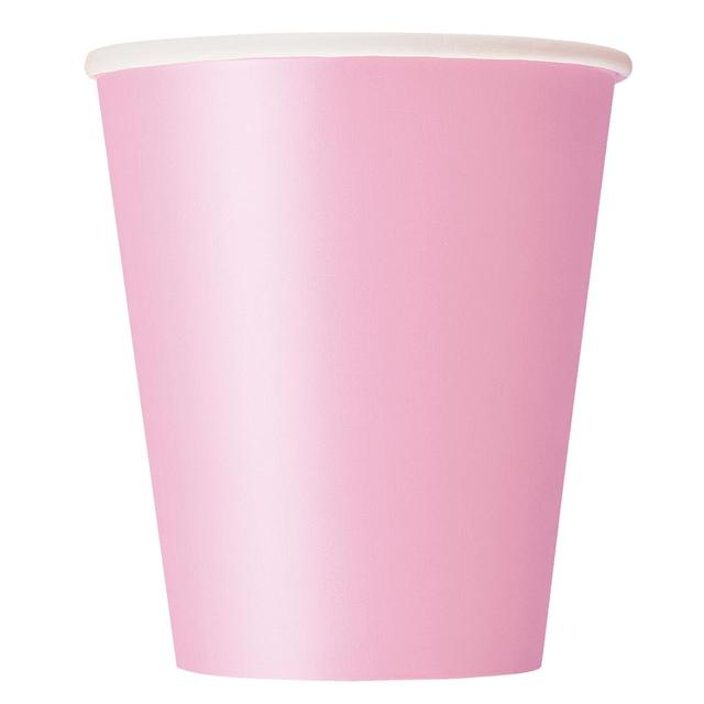 Pastel Pink Paper Party Cups   8 per pack GOODS M&S   