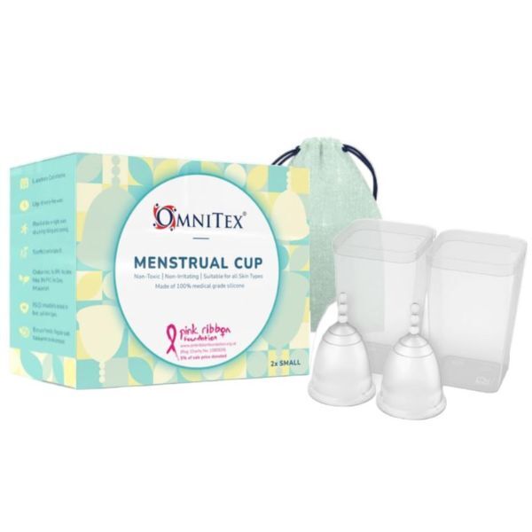 Omnitex Menstrual / Period Cups - 2pk (2x Small Cups) GOODS Superdrug   