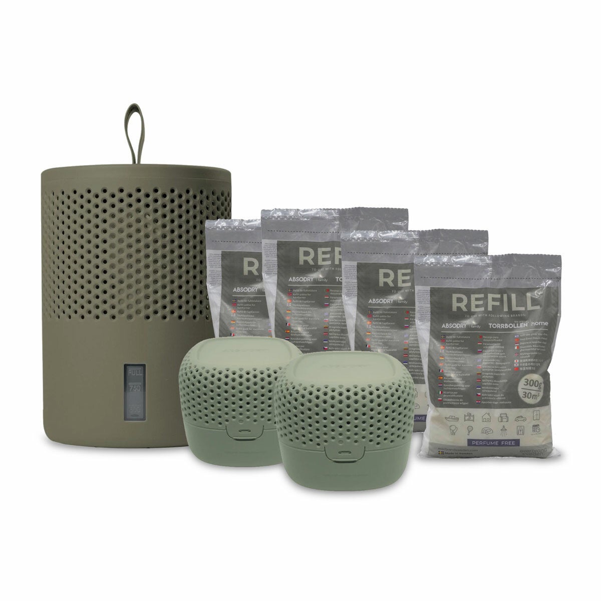 Vybra Absodry moisture absorber bundle 2 colours (British brand)