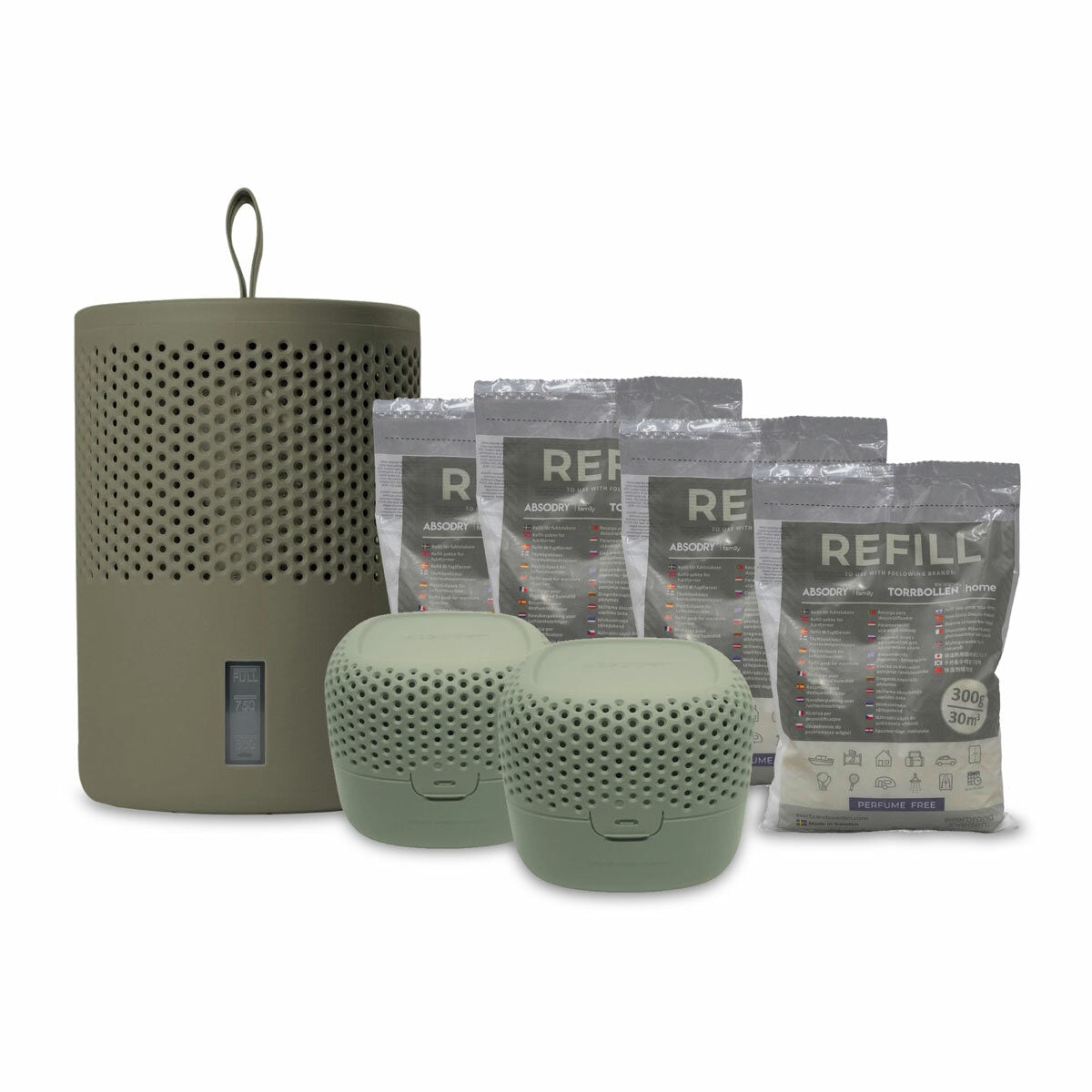 Vybra Absodry moisture absorber bundle 2 colours (British brand)