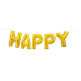 Gold Happy Birthday Balloon Banner Kit GOODS M&S   