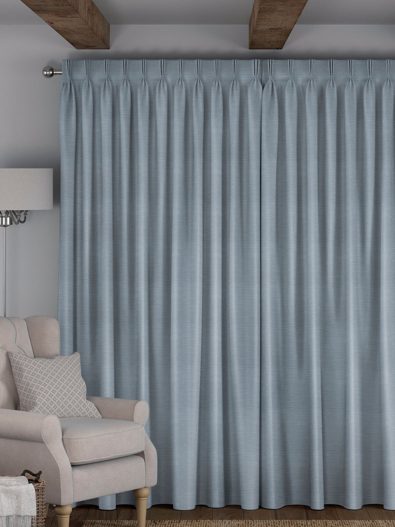 Voyage Maison powder blue curtains, imported from the UK