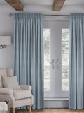 Voyage Maison powder blue curtains, imported from the UK