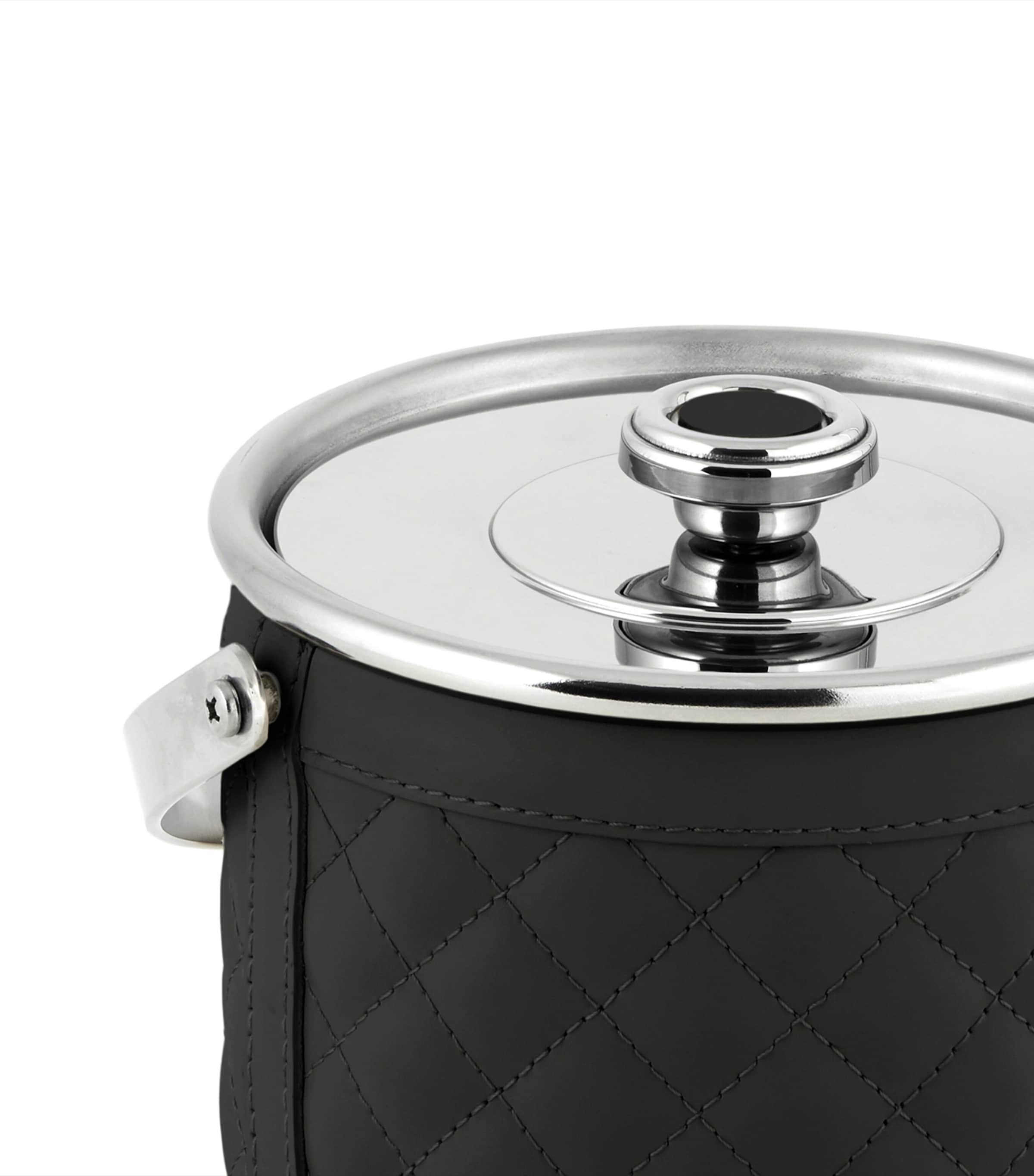 Waterproof Leather Ice Bucket Approximately 14cm x 15cm x 15cm