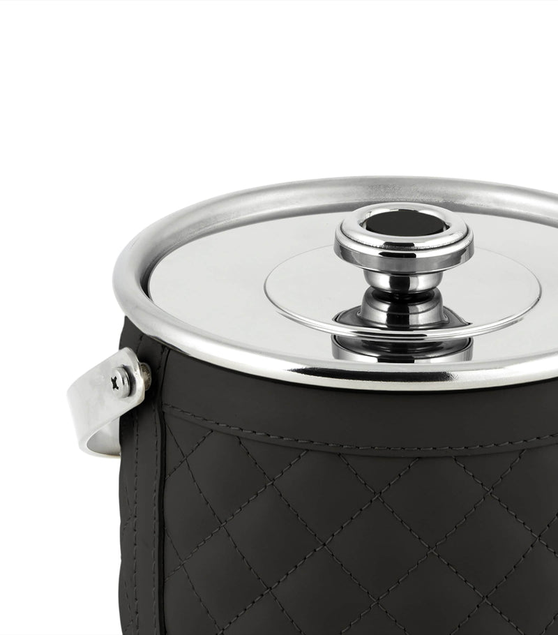 Waterproof Leather Ice Bucket Approximately 14cm x 15cm x 15cm
