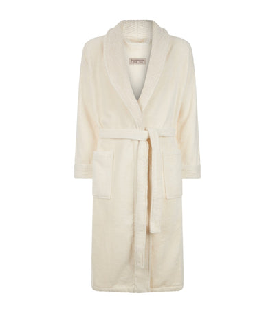 Harrods Organic Cotton Bathrobe with Shawl Collar and Patch Pockets- Buy online at McGrocer