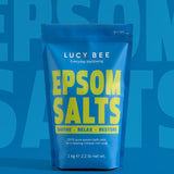 Lucy Bee pure Epsom bath salts 1kg, imported from the UK