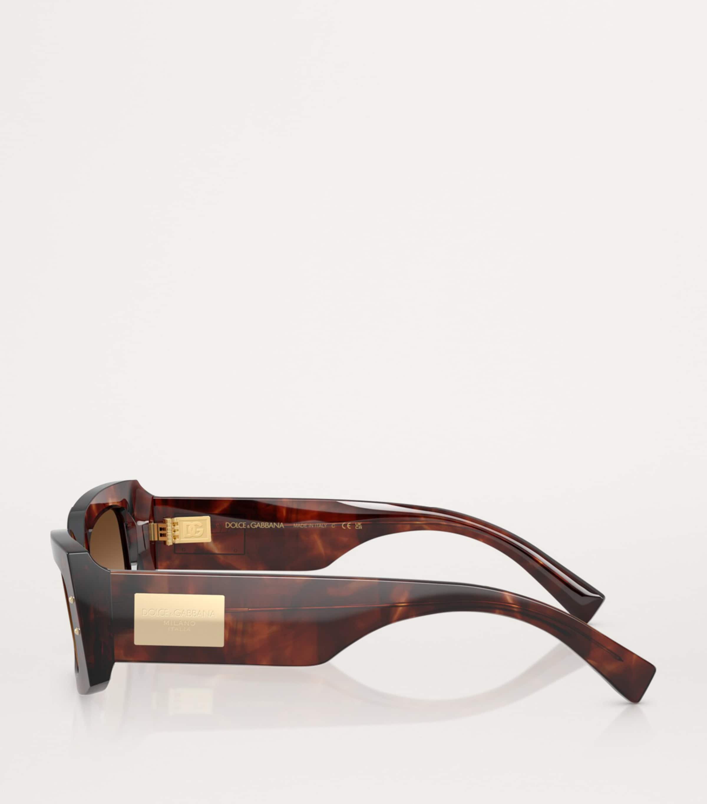 Dolce & Gabbana acetate rectangular sunglasses, UK version