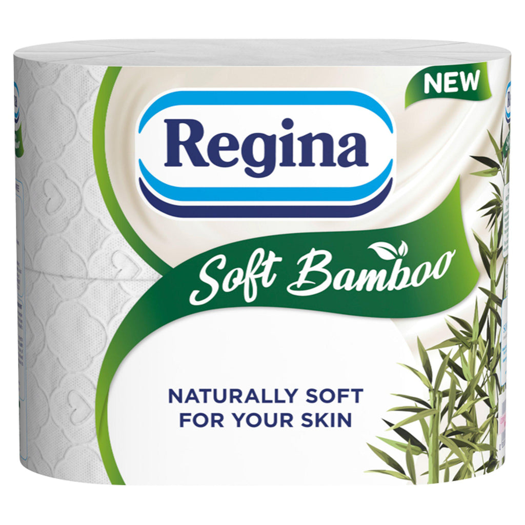 Regina Soft Bamboo Toilet Tissue Rolls x4