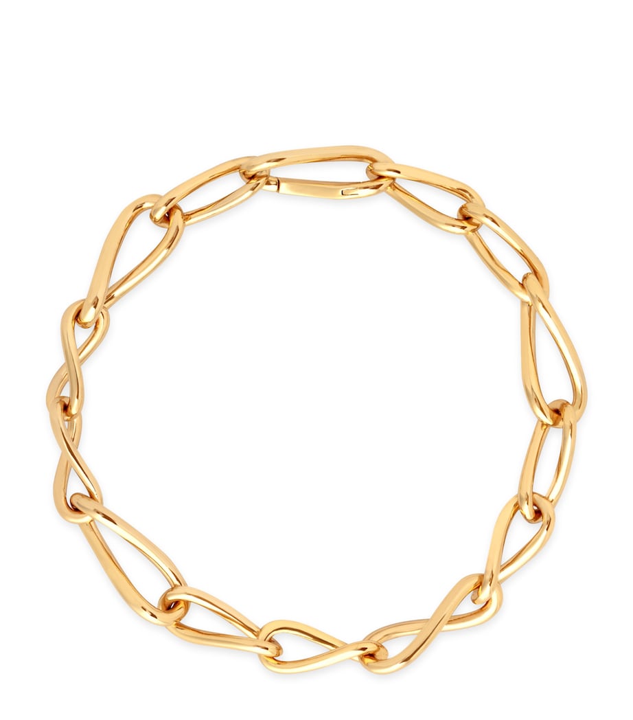 Astrid & Miyu gold-plated infinite chain bracelet (British brand)
