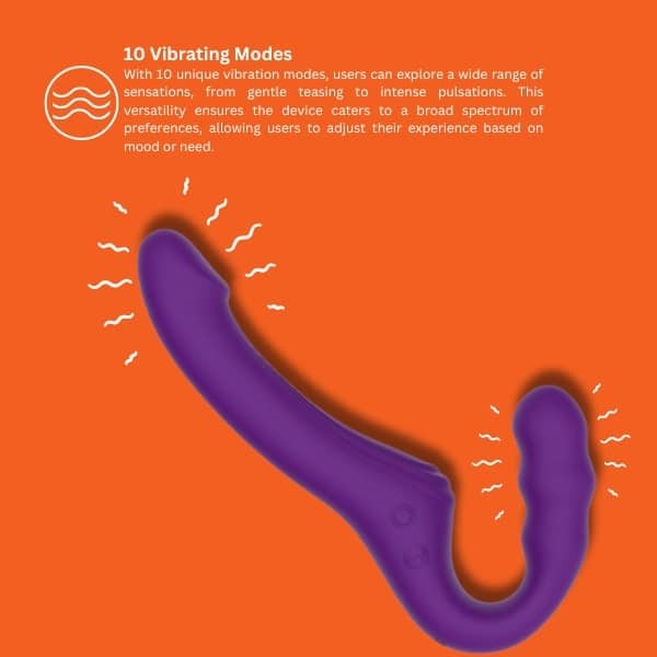 Mina remote vibrating strapless strap on, UK version