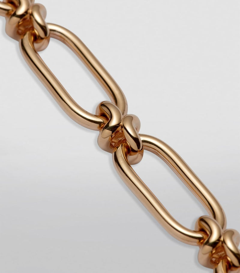 Annoushka yellow gold knuckle chain necklace 50cm (British brand)