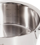 Stainless Steel Saucepan Without Lid, 21.5cm Diameter, Induction Compatible