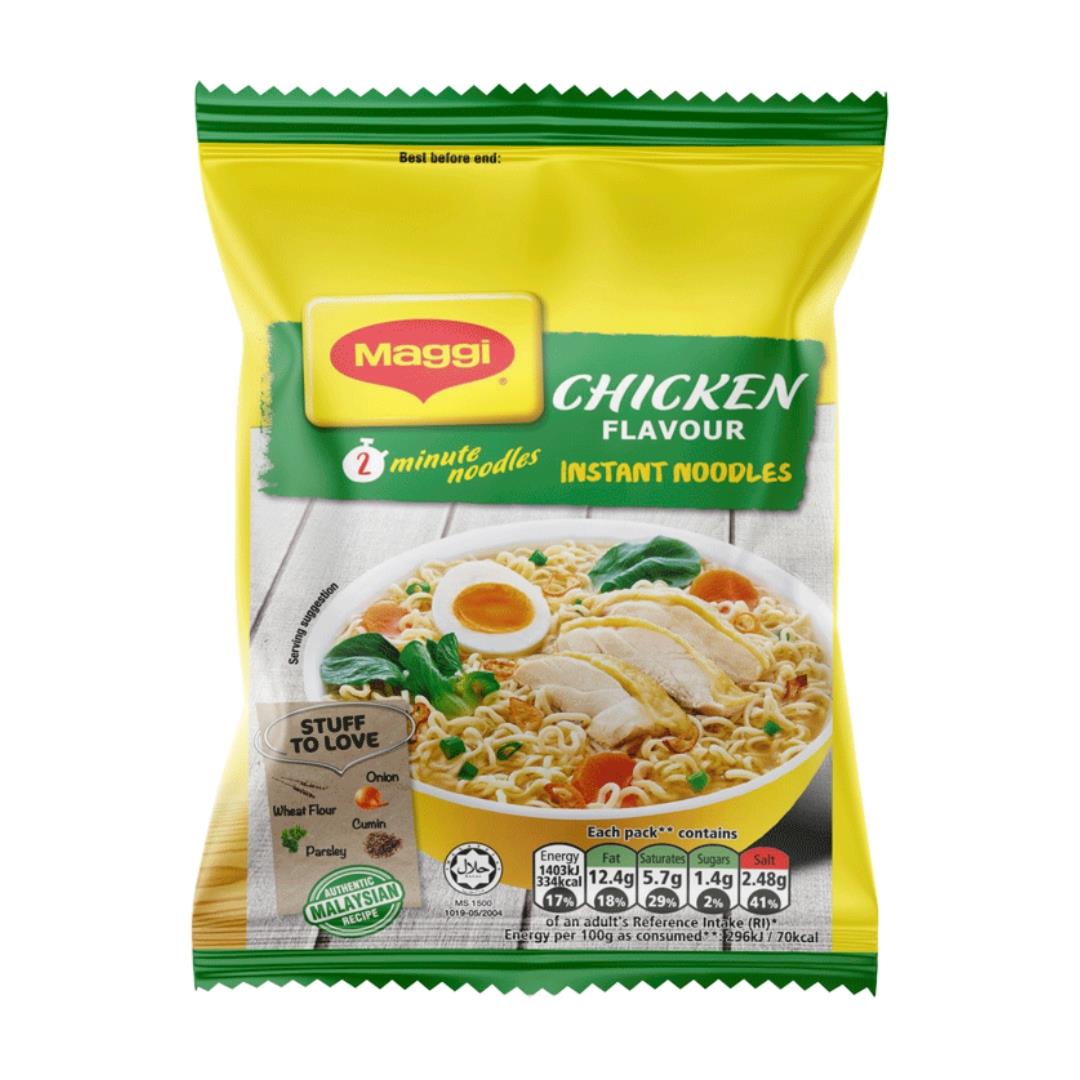 Maggi 2 minutes chicken flavour instant noodles, UK version