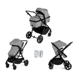 Ickle Bubba Comet 2 in 1 Pushchair Black/Space Grey/Black/ Pack Size 1 GOODS Boots   