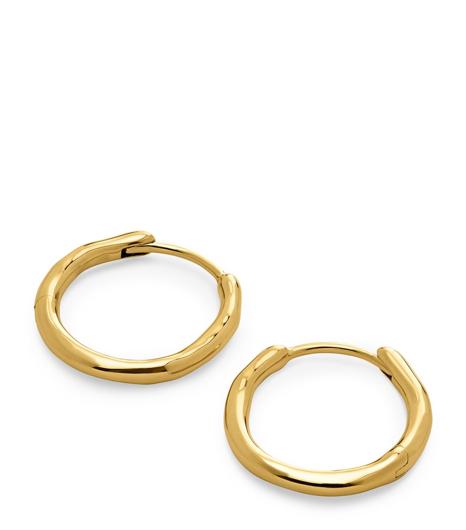 Monica Vinader small gold vermeil hoop earrings - British product