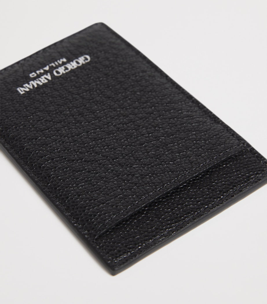 Giorgio Armani grained leather card holder - British product