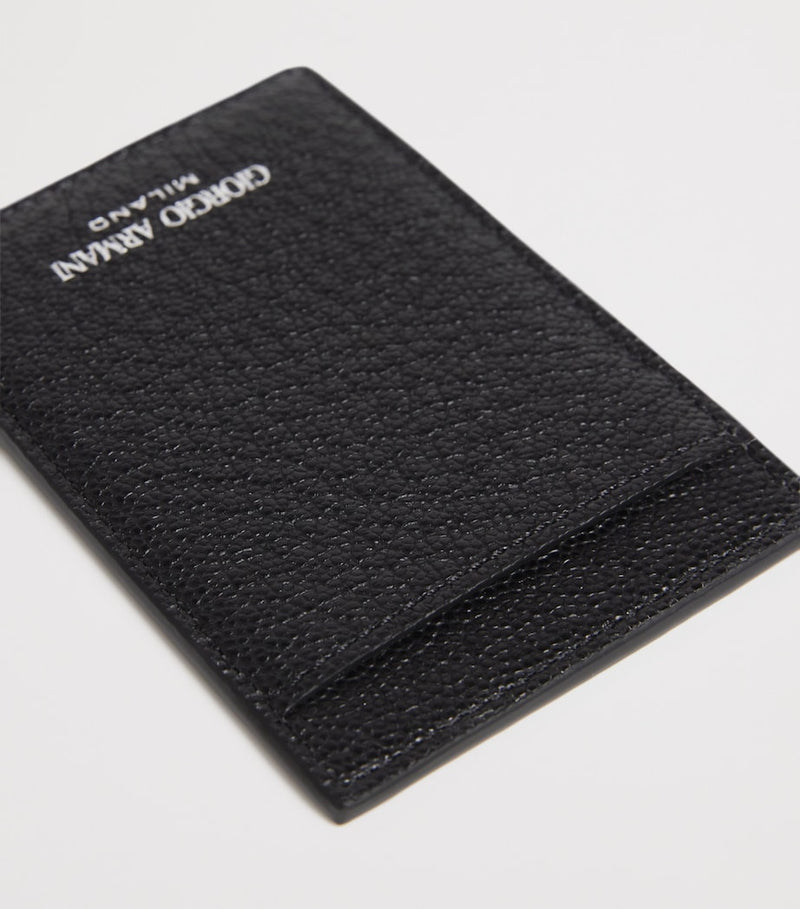 Giorgio Armani grained leather card holder - British product