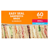 Sainsbury's Sandwich Bags Easy Seal 19,5x19cm x60 Foil food bags & storage Sainsburys   