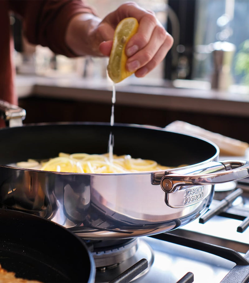 Joseph Joseph folding-handle non-stick frying pan set 2-piece, UK version