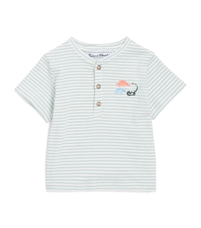 Harrods Tartine et Chocolat Striped Button-Up T-Shirt Children's T-Shirt (3 Months-4 Years)- Buy online at McGrocer