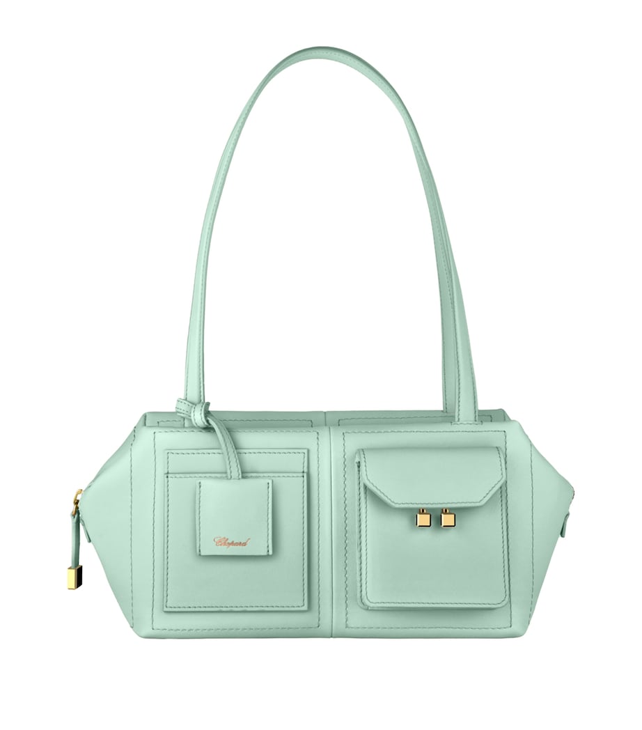Chopard Leather Ice Cube Shoulder Bag, imported from the UK