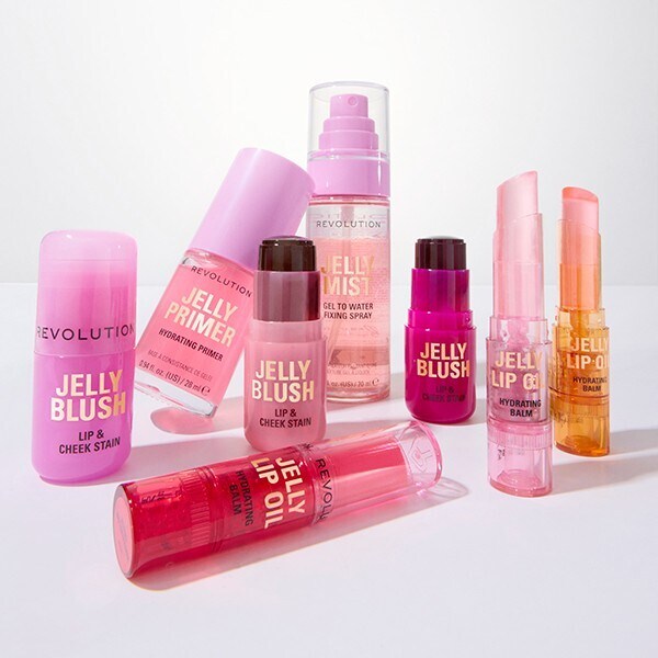 Revolution Jelly Lip Oil Stick Ice Pink, imported from the UK