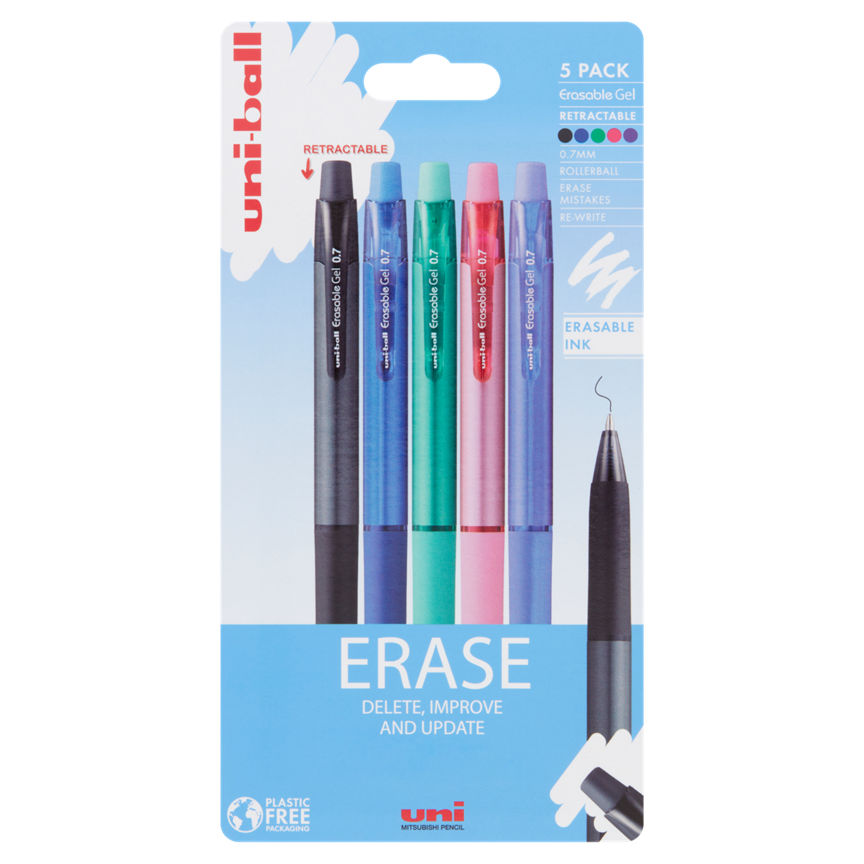 uni-ball Mitsubishi Pencil Erase 5 Pack