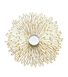 Chilewich Bloom round placemat with openwork floral design, 38cm x 40cm - British product