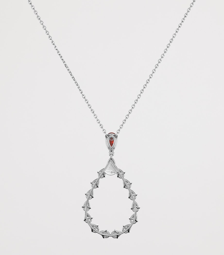 Chopard L'Heure du Diamant necklace white gold diamonds ruby - British product